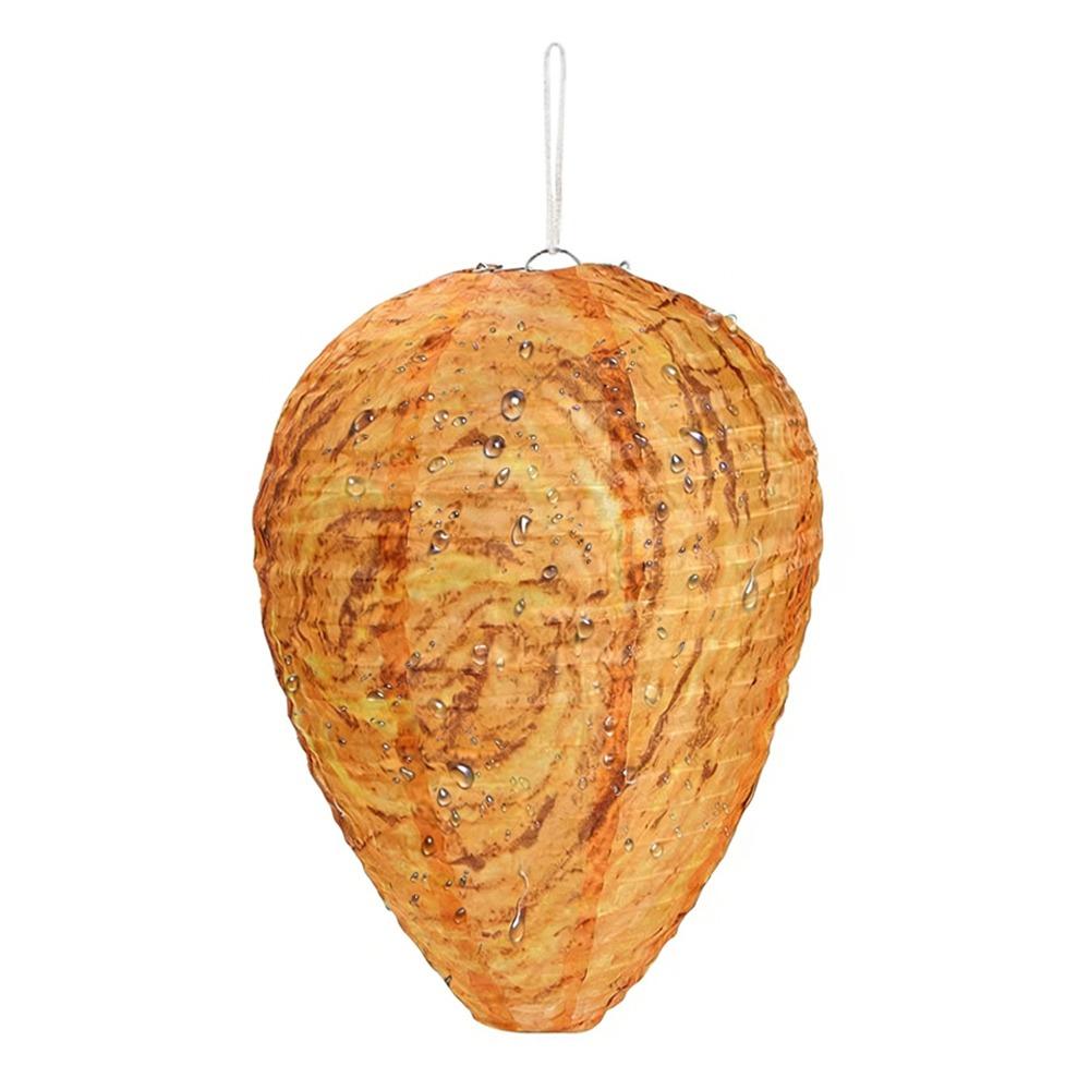 Realistic Waterproof Courtyard lantern Non-Toxic Plastic Wasp Nest Decoy Paper Hanging Fake Wasp Nest Drive Insects