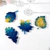 Christmas Table Decoration DIY Handmade Leaf Coaster Mold Christmas Series Crystal Epoxy Mold Resin Maple Leaf Silicone Molds