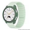 Magnetic Strap + Case For Samsung Galaxy Watch 7/6/5/4 40mm 44mm PC Hollow Protector Bumper Cover Magnetic Silicone Watchband