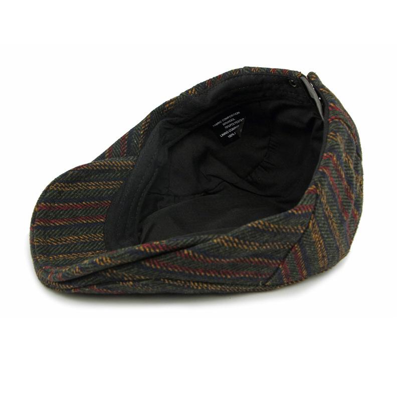 Autumn Winter Wool Cap Men's Beret British Vintage Forward Cap