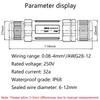IP68 Cable CTRICALVER Extension Electrical Cable Connector Cable Diameter 6 2 Waterproof Electrical Inline Cable with Terminal Block Connector,