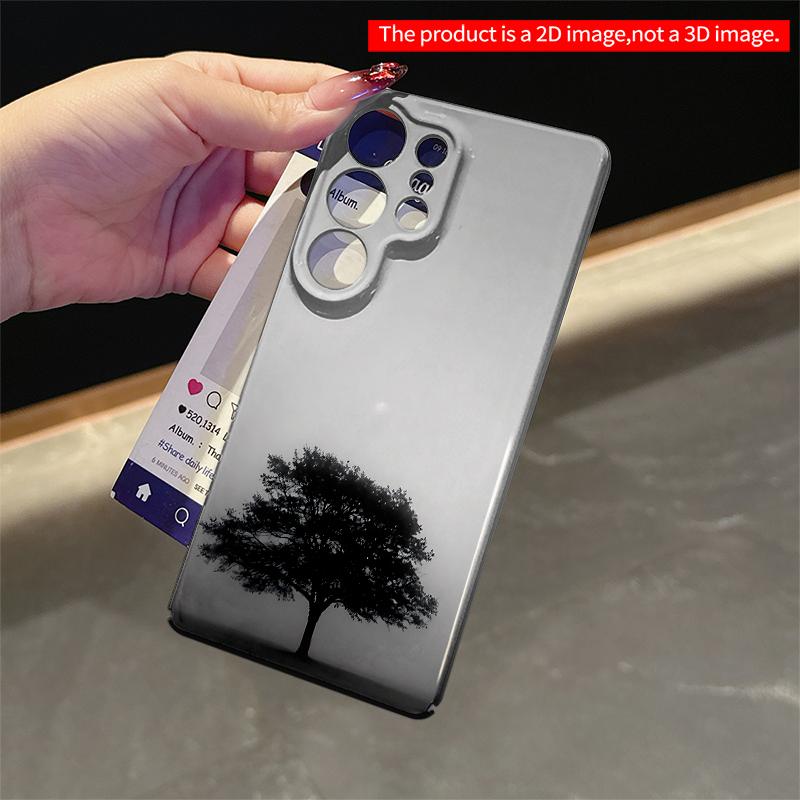2DFlat Samsung Phone Case Solitary Tree In Misty Silence Applicable To Galaxy S22 S23 S24 S25ULTRA S26 A12 A13 A14 A15 A16