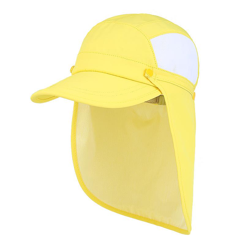 Baseballkappe Jungen Frühling und Sommer Outdoor Radfahren Bergsteigen Reisen Sonnenschutz Schatten Nackenschutz Umhangkappe Kinderkappe