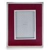 Photo Frame - Giftdecor - 18 X 13 Cm - Suede - Aluminum - Brown/Silver