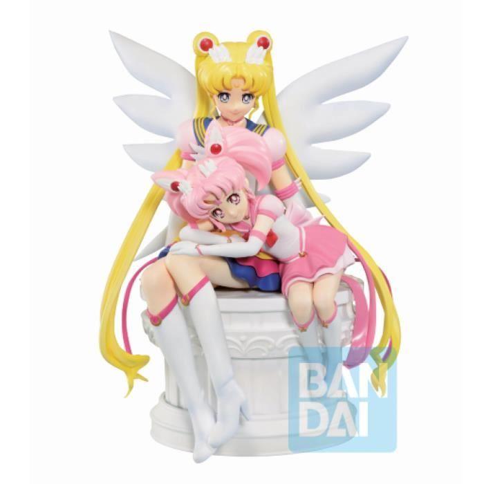 SAILOR MOON ETERNAL-Sailor Moon & Chibi Moon -Figurine Ichibansho 14cm