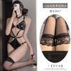 Sexy Sm Flirting Female Paraphernalia Sexy Bundled Queen Leather Jacket Cos Uniform Seduction Outfit Maid Outfit