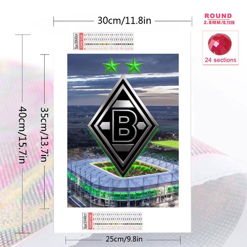 Geometric Letter B 100% Round Full Drill 5D DIY Diamond Painting Embroidery Cross Stitch Rhinestone Decor