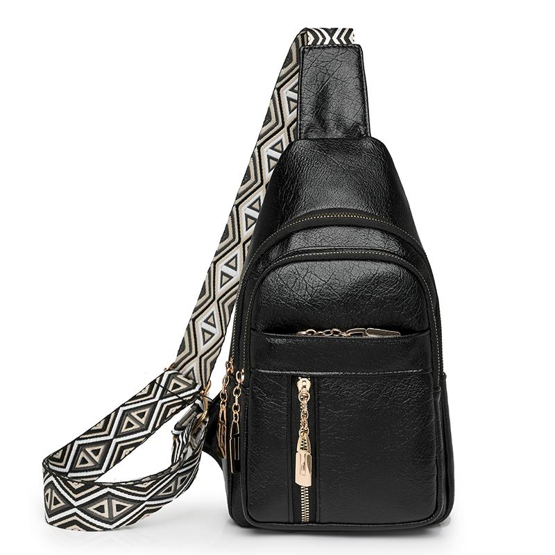 Women's Chest Bag Commuter Waist Bag Vintage Crossbody Bag