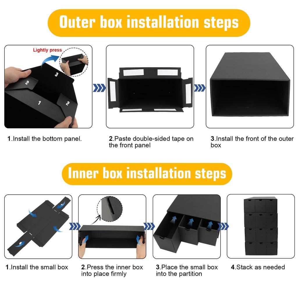 QLOUNI Trading Card Storage Box with Box 48 Card Card Organizer for Collector Card TCG MTG PTCG Baseball Cards with Labels Tape 12-600CT & Dividers,