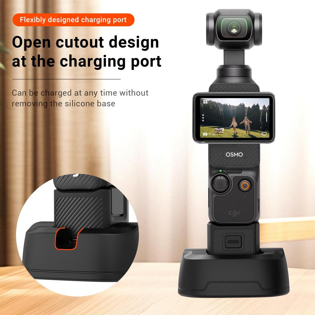 CYNOVA OSMO Pocket 3 Desktop DJI Osmo Pocket 3 DJI Pocket 3 Screen Protectors Hand Easy Mini Tripod for Osmo Pocket 3 Stand, Accessories, (4 Pcs) +