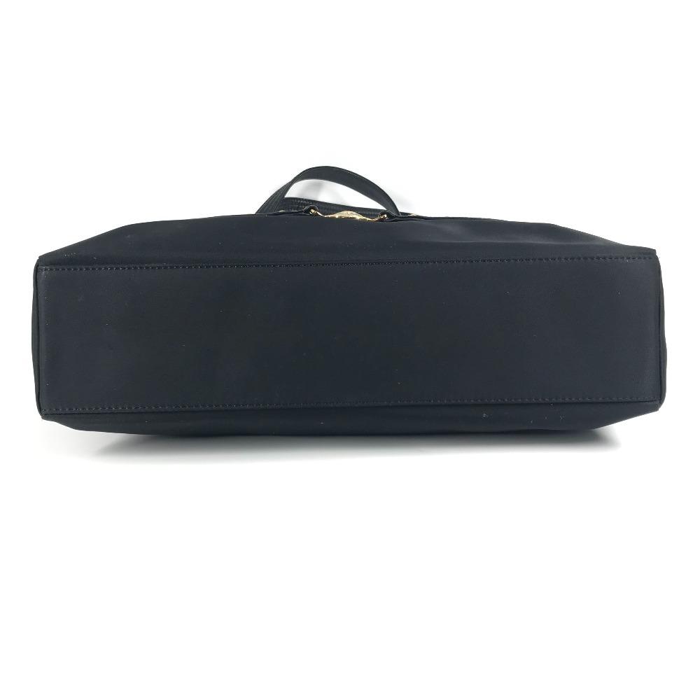 Versace Vintage Logo Sunburst Tote Bag Chain Shoulder Bag Black/Gold