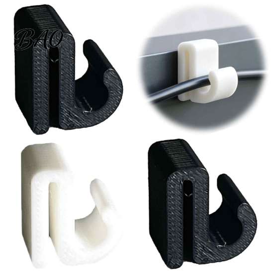 Easy Install String Light Hooks Pergola Cable Clip, Outdoor Wire Organizer Hook for 3-8mm Strings, Tool-Free Snap-On Versatile Groove Edge Clamps