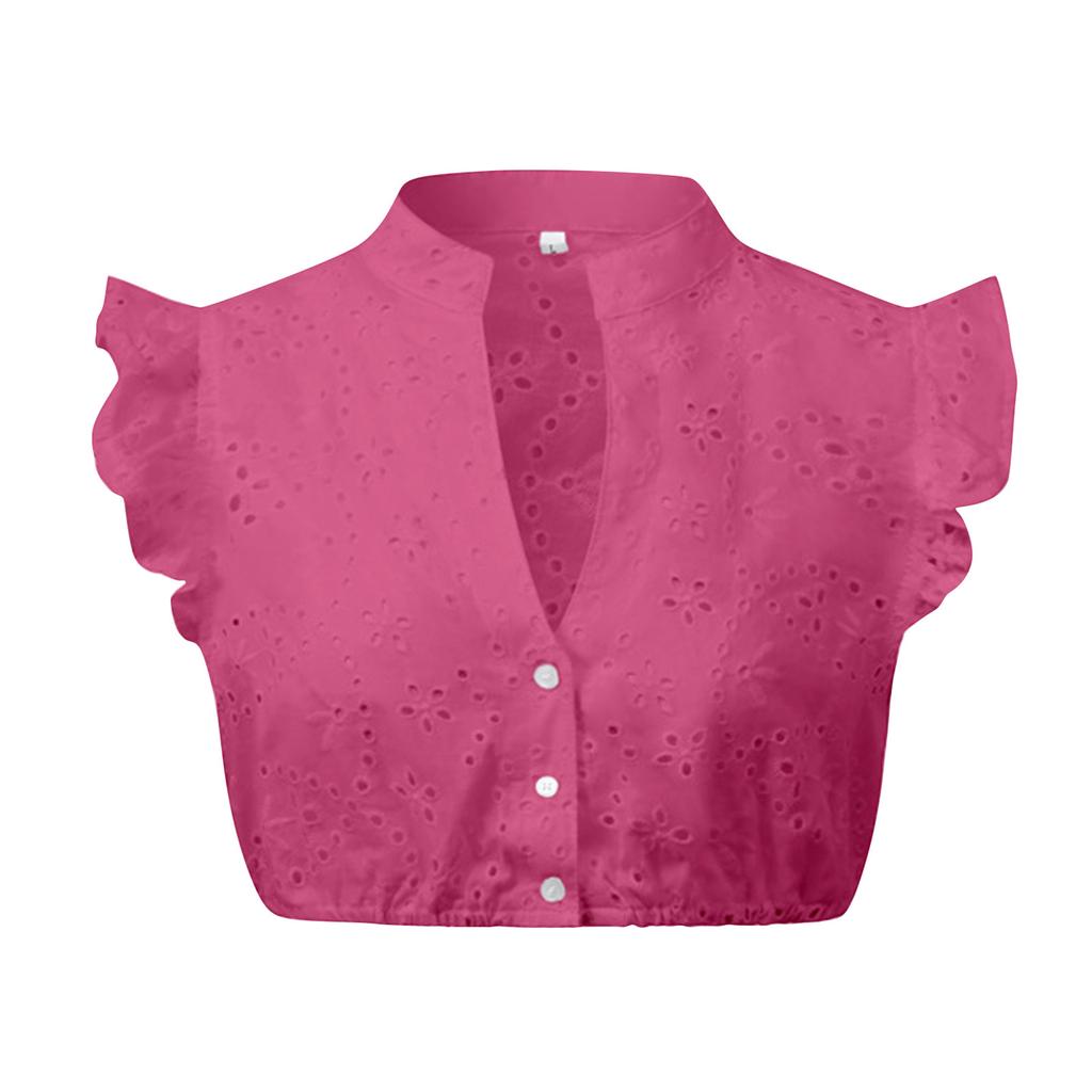 Women's Beer Festival Regular Bottoming Lace Stitching Small Shirt Top