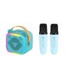 K10 Wireless Bluetooth Speaker With 2 Microphone RGB Light Outdoor Home Karaoke Voice Change Mini Speaker for Family Gifts