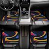Anti-Slip Mats With Abstract Colorful Pattern For Floor And Rug | 4pcs Set Suitable For Sedans & Trucks, Luxury Car Mats, Car F