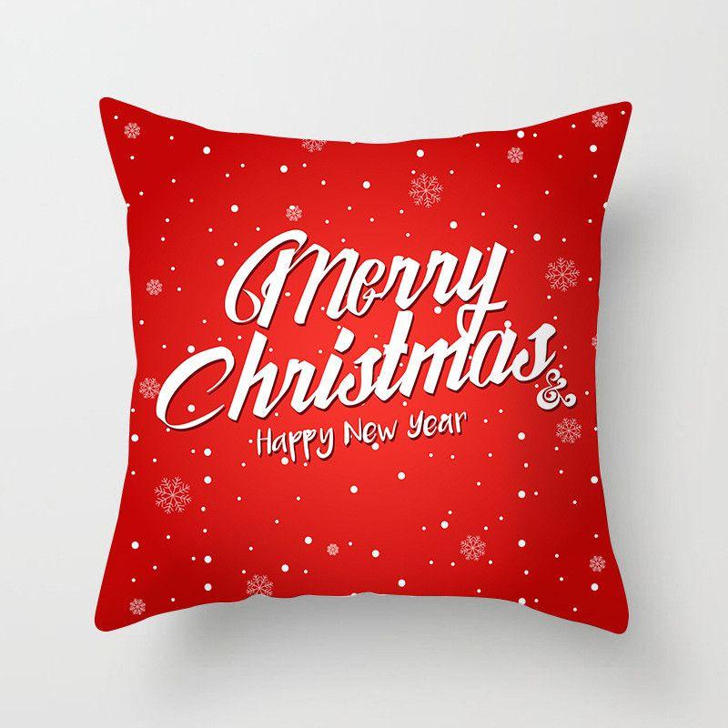 Luxurious Peach Skin Velvet Christmas Cushion Cover With Invisible Zipper Design