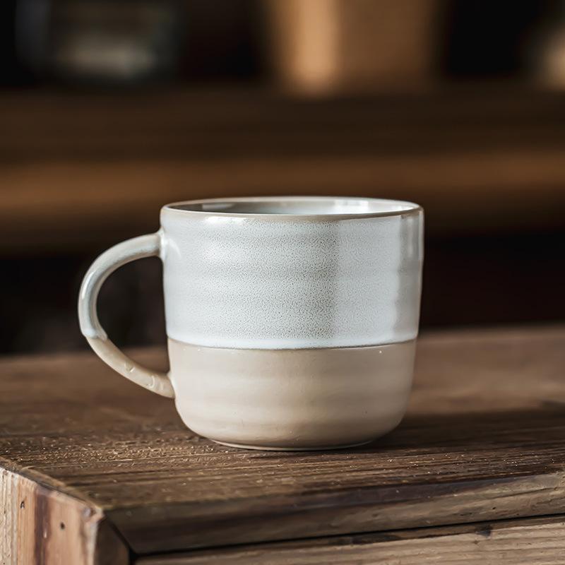 Creative Splicing Mug Ceramic Coffee Cup Large Capacity Home Breakfast Milk Oat Cup Personalized Tea Cup