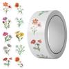 500 Pictures/roll Roll Sticker Tape Daisy Wild Chrysanthemum Handbook Material Decorative Envelope Mouth