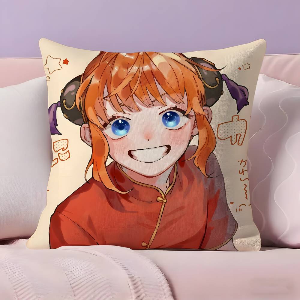 Anime G-Gintama Pillow Case Ultra Soft Skin Friendly Fabric Cloud Like Comfort & Concealed Zipper