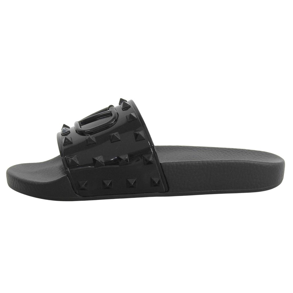 Pristine Valentino Garavani Sandals black rubber mens 40 Used