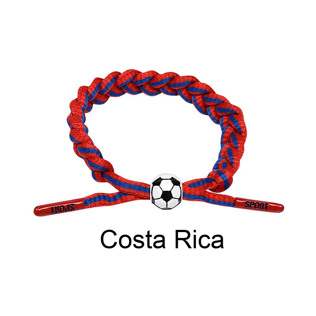 Football Team Fan Support Identification Woven Bracelet