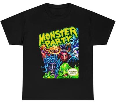 Monster Par Retro NES Video Game Unisex Cotton Black Nintendo Gaming Gamer Shirt