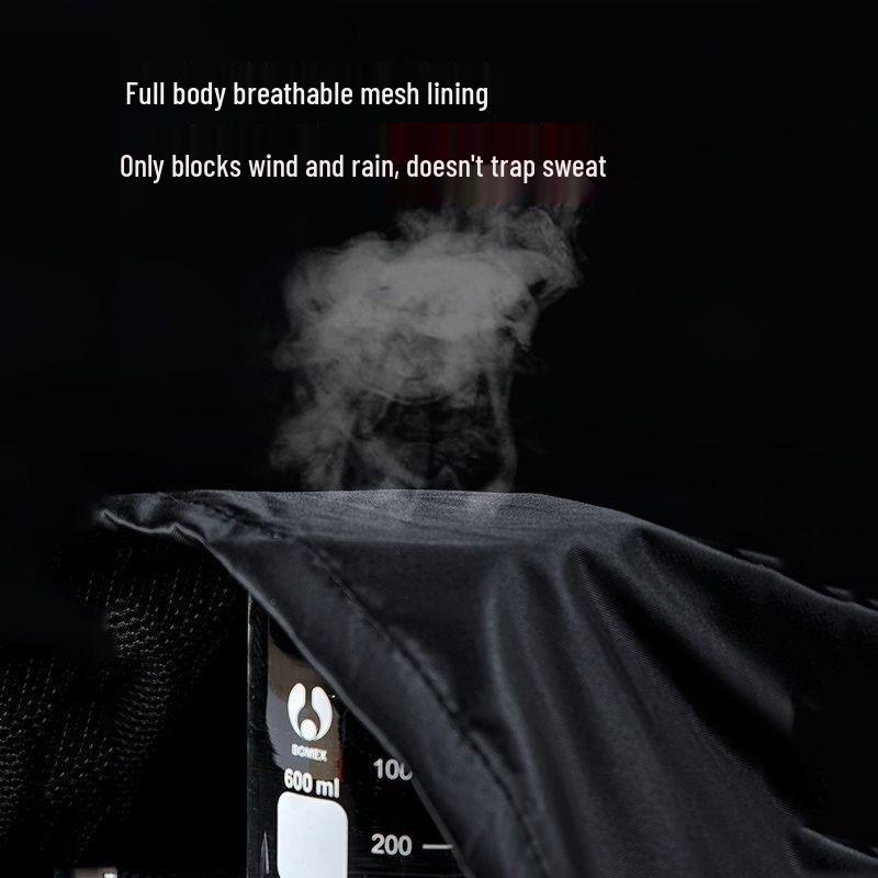 Thickened Full-Body Stormproof Raincoat and Pants - Reflective, Lengthened Set for Cycling and Riding