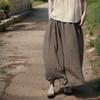 Johnature Women Vintage Skirts Summer Elastic Waist Solid Color Soft A-Line Female Loose Skirts