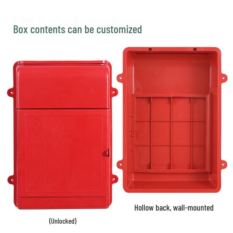Compact Wall-Mounted Lockable Plastic Box for Mail, Complaints, Suggestions, and Milk