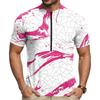 Men's Short Sleeve Cycling Jersey Breathable Quick Dry Fabric Half Zip Front Crew Neck Lightweight Sportswear for Outdoor Riding