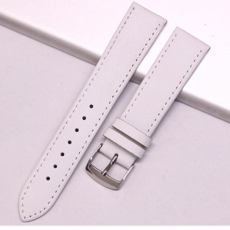 

KX Fashion Чоловічий ультратонкий ремінець для годинника з натуральної шкіри з візерунком лічі, з м якої телячої шкіри та аксесуарами для кріплення 18mm Width