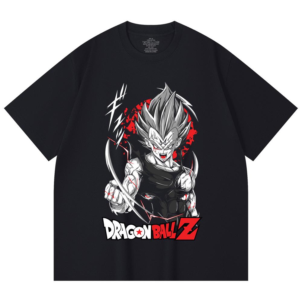 230 Gsm 100% Cotton Dragon Ball V60 Majin Vegeta Print Unisex Heavy Cotton T Shirt