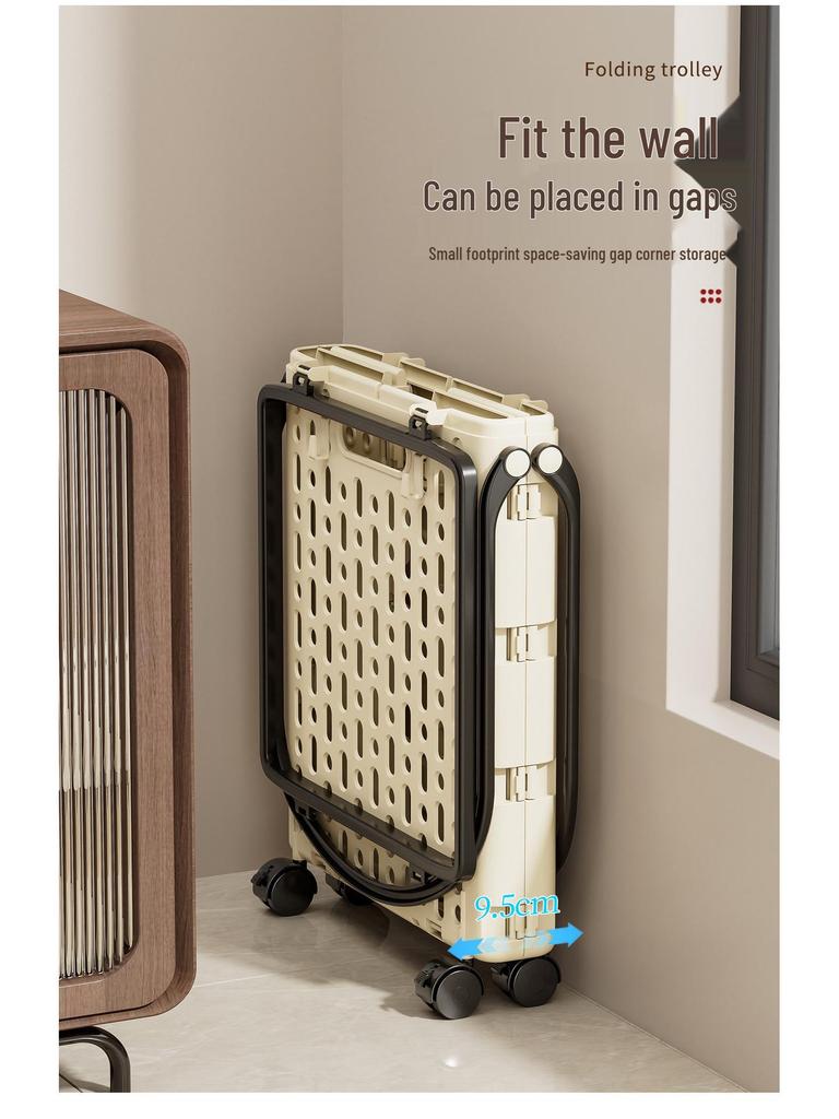 Foldable Multi-Functional Handcart: Compact Trailer for Shopping, Vegetables, and Express Pickups