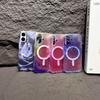 For iPhone 16 Case Compatible with MagSafe Ink Painting IMD PC+TPU Phone Cover