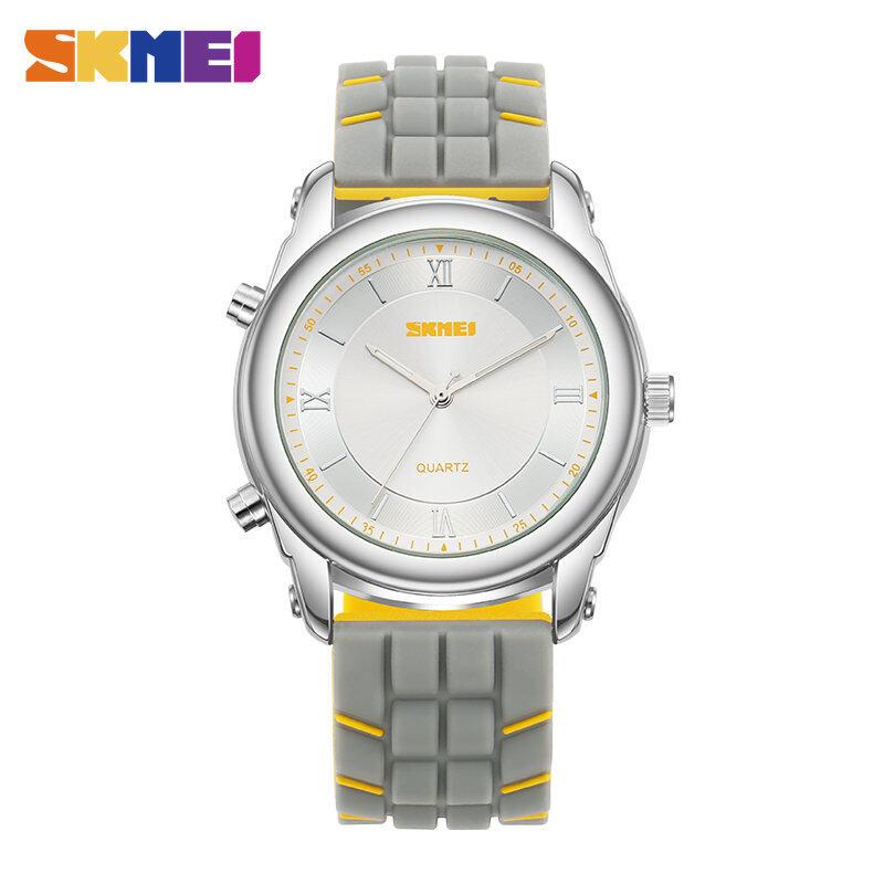 

Чоловічі кварцові годинники 1 шт./SKMEI. Повсякденні модні цифрові годинники. Водонепроникний двосторонній годинник для чоловіків 7061 срібний