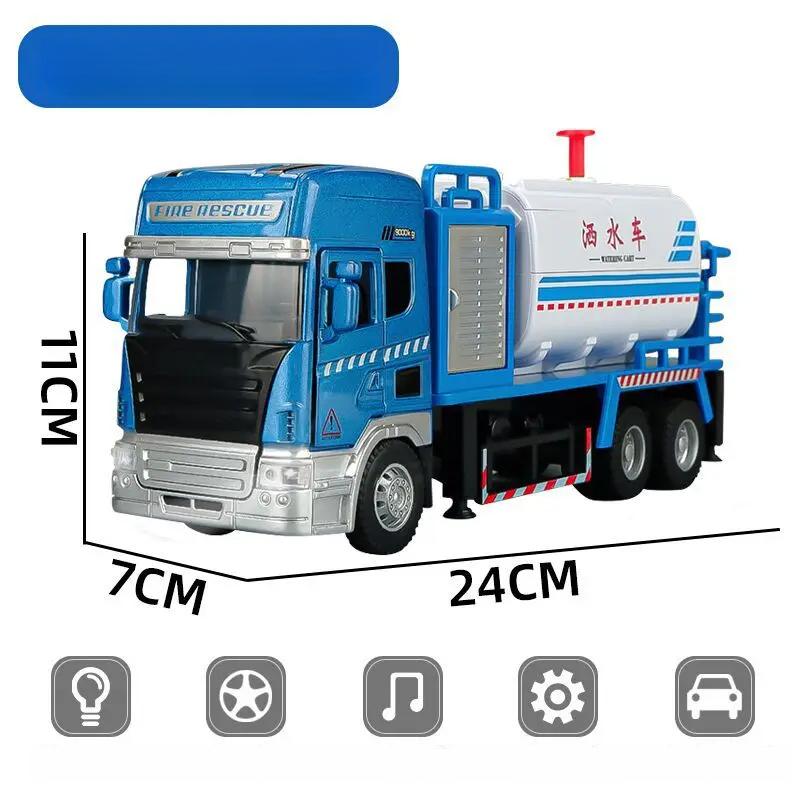 1:50 Alloy Sprinkler Model Automotive Engineering Diecast Metal Truck Toys Watering Car Engineering Vehicle Toys For Boys B106
