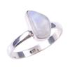 Natural Rainbow Moonstone Gemstone Handmade 925 Solid Silver Ring Size 8 E1Q39