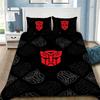 Duvet Cover Pillowcase Bedding Set Anime Transformers Autobot Adult BoyGirl Bedroom Decoration Children Single Double Large Size