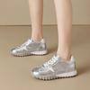 Modne skórzane sneakersy na platformie dla kobiet Modne buty damskie na miękkiej podeszwie do sportów outdoorowych Luksusowe casualowe Zapatos De Mujer