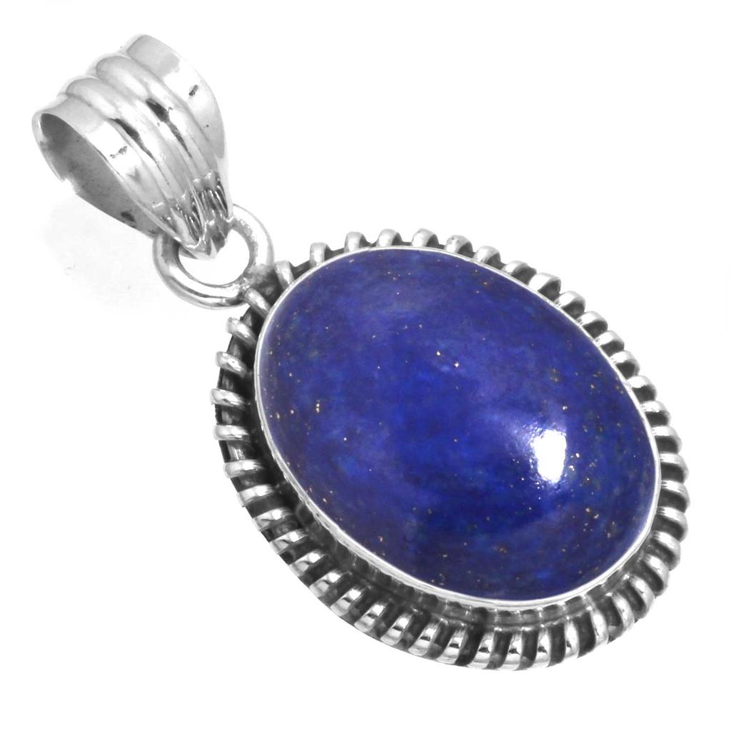 925 Sterling Silver Pendant Women Gemstone Handmade Jewelry Valentine's Day Gift Blue Green Purple Copper Turquoise Pearl Lapis Mother Of Pearl