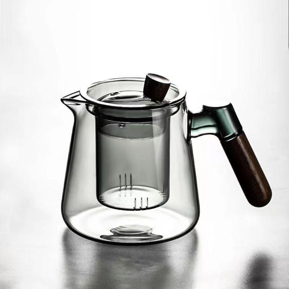 Large Capacity Glass Teapot and Teacup Creative Lazy Kungfu Drip Teapot Tea Pot with Infusers  Home