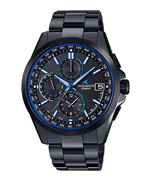 

Чоловічий аналоговий кварцовий годинник Casio 100M водостійкий OCW-T2600B-1A чорний