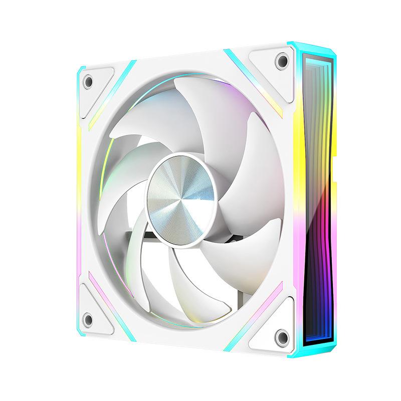 12Cm Argb 4 Pin Computer Case Fan Quiet Cooling 12V Large Air Volume 800-1600Rpm For Desktop Gaming Pc Build