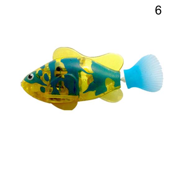 Poisson Robot Électronique Clignotant Décoration Aquarium Bain Enfant Jouet Cadeau