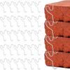 30 Pcs Stainless Steel Brick Hook Clips, Adjustable Brick Hangers No Drill Heavy Duty Wall Clips Clamp for Outdoor Indoors Garland Hanging Wreaths
