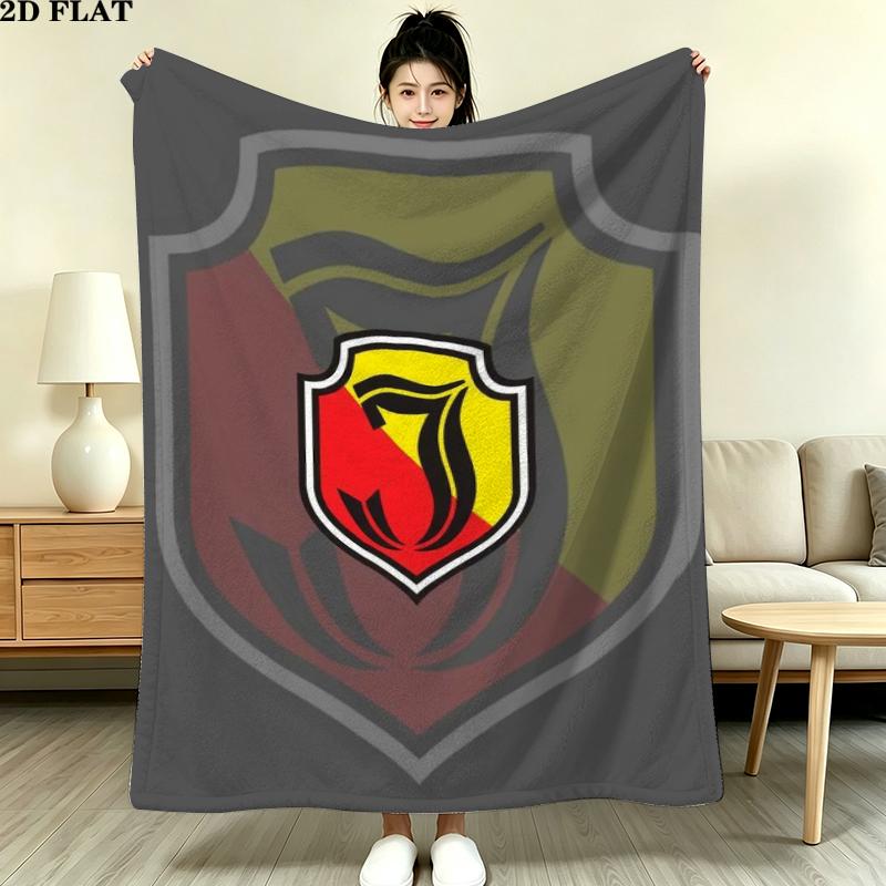 Jagiellonia Biaystok Print Flanelldecke, Hohe Qualität, Bequem für alle Jahreszeiten, Heimdekoration, Wärme und Komfort, Perfekt für Weihnachtsgeschenke
