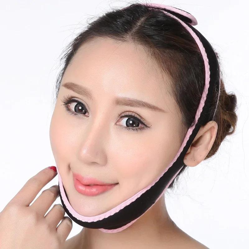 V Face Lift Up Belt Sleeping Sliming Face Mask Massage Shaper Band Facial Night Mask Bandage Double Chin Skin Face Bandage Belt