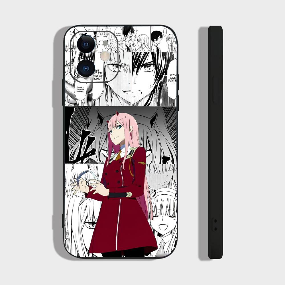 Anime Girl Zero Two For Iphone 17 Air 16 Pro Max 15 14 13 Full Cover Anti-Shock MagSafe Cover