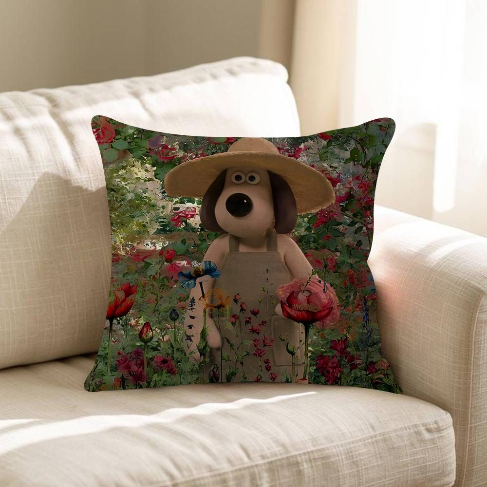 WWallaceS Cute GGromit Pillow Anime Pillow Sofa Bed Head Pillow Cover Cushion Cover 45x45 Cm Fashion
