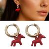 Unique Horse Pendant Earrings Fashion Earrings Ear Jewelry Alloy Texture Suitable for Casual and Formal Occasions